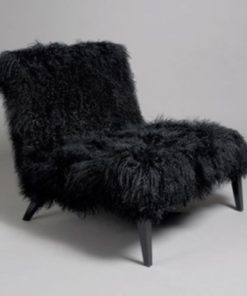 Synthetic fur chair