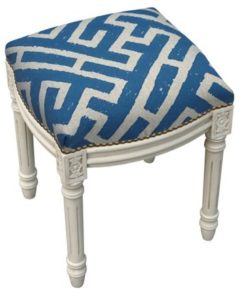 Wooden fabric stool