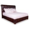 Leather bed frame