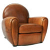 Cow leather sofa chair