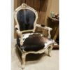 Goat and cowhide French chair