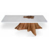 Resin root coffee table