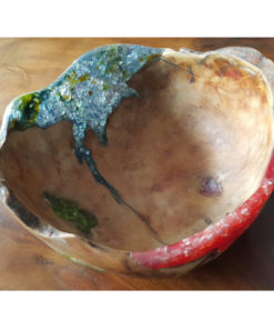 Resin wood bowl