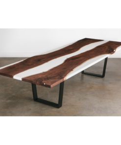 Resin wood dining table