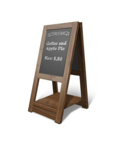 Cafe menu standing board