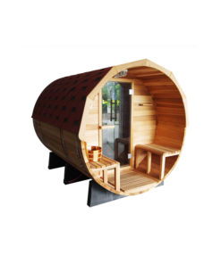 Wooden sauna chamber
